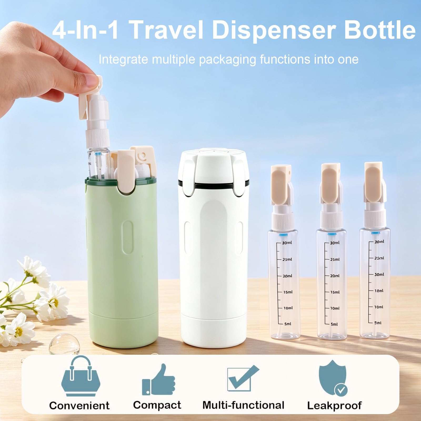 Winb clear bottle measurements for accurate refills and reduced waste