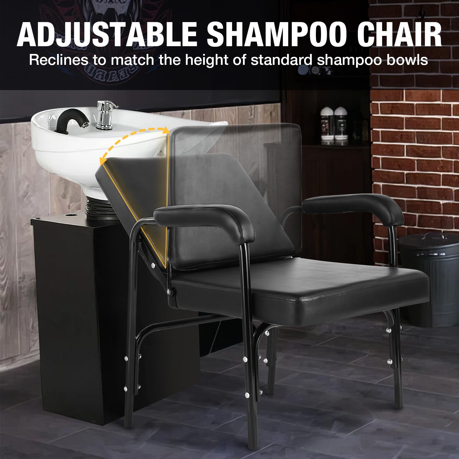 WINEDYOUNG integrated armrest and contoured backrest offering client support