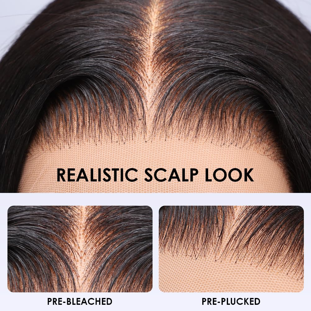 Wingirl 13x6 lace frontal flatlay showing transparent lace for seamless blend