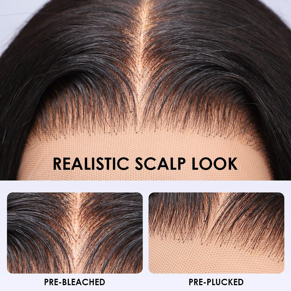 Wingirl 13x6 lace frontal flatlay showing transparent lace for seamless blend