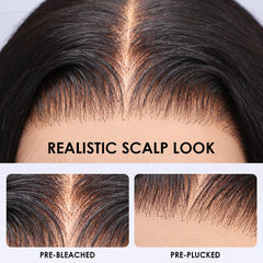 Wingirl 13x6 lace frontal flatlay showing transparent lace for seamless blend