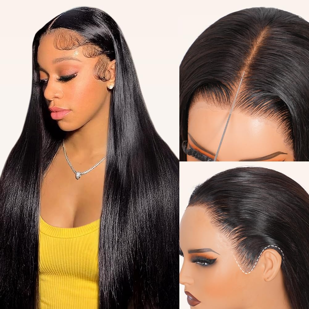 Wingirl front view full lace frontal showing natural scalp illusion and instant wear