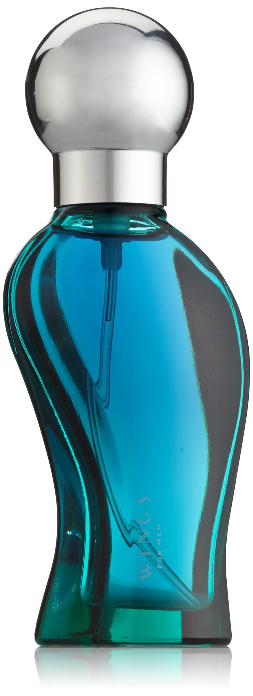 WINGS Giorgio Beverly Hills front packaging, clear bottle conveys refined portability