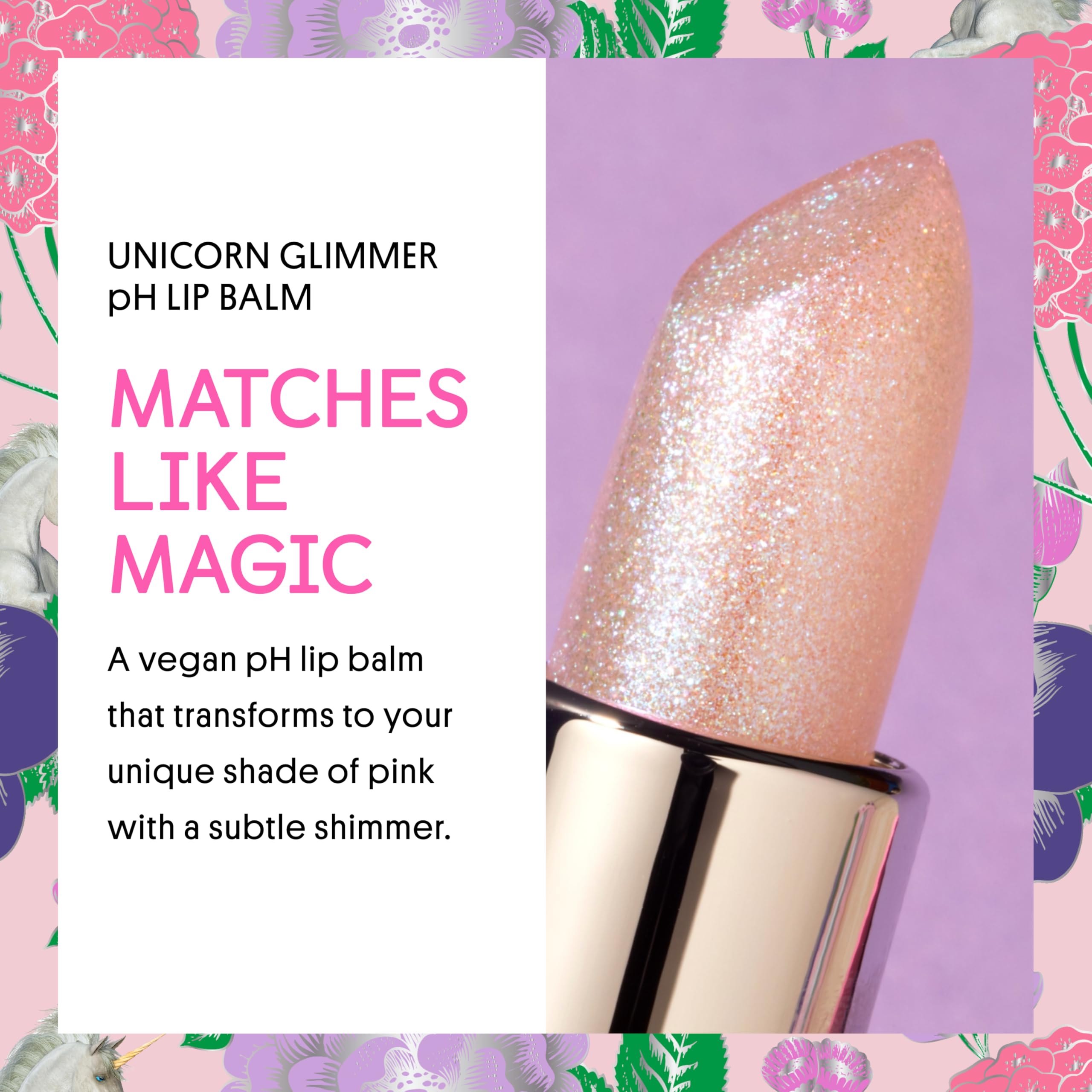 WINKY LUX open cap close-up revealing clear glimmer balm and creamy texture benefit