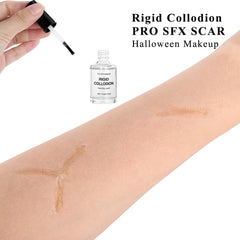 wismee brush applicator close-up for precise scar lines benefit