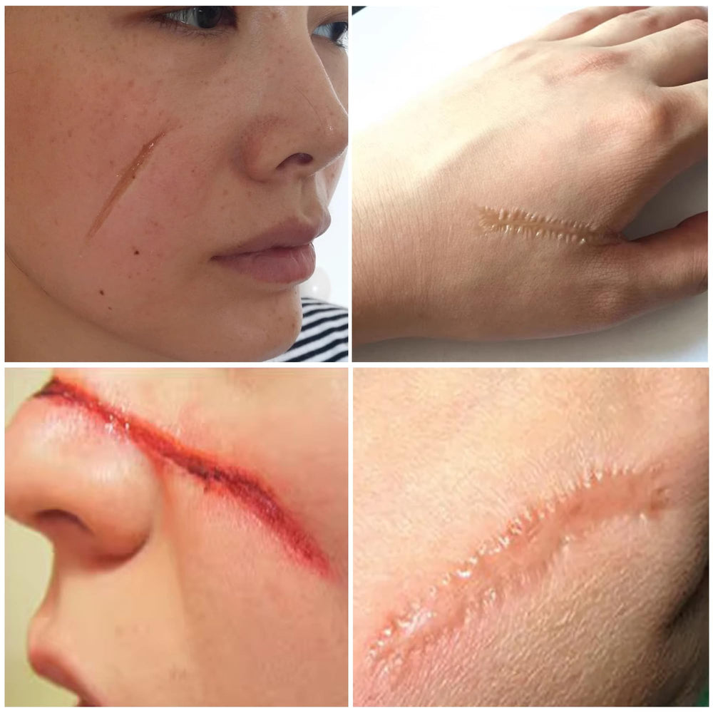 wismee cosplay lifestyle shot with applied scar for realistic finish benefit