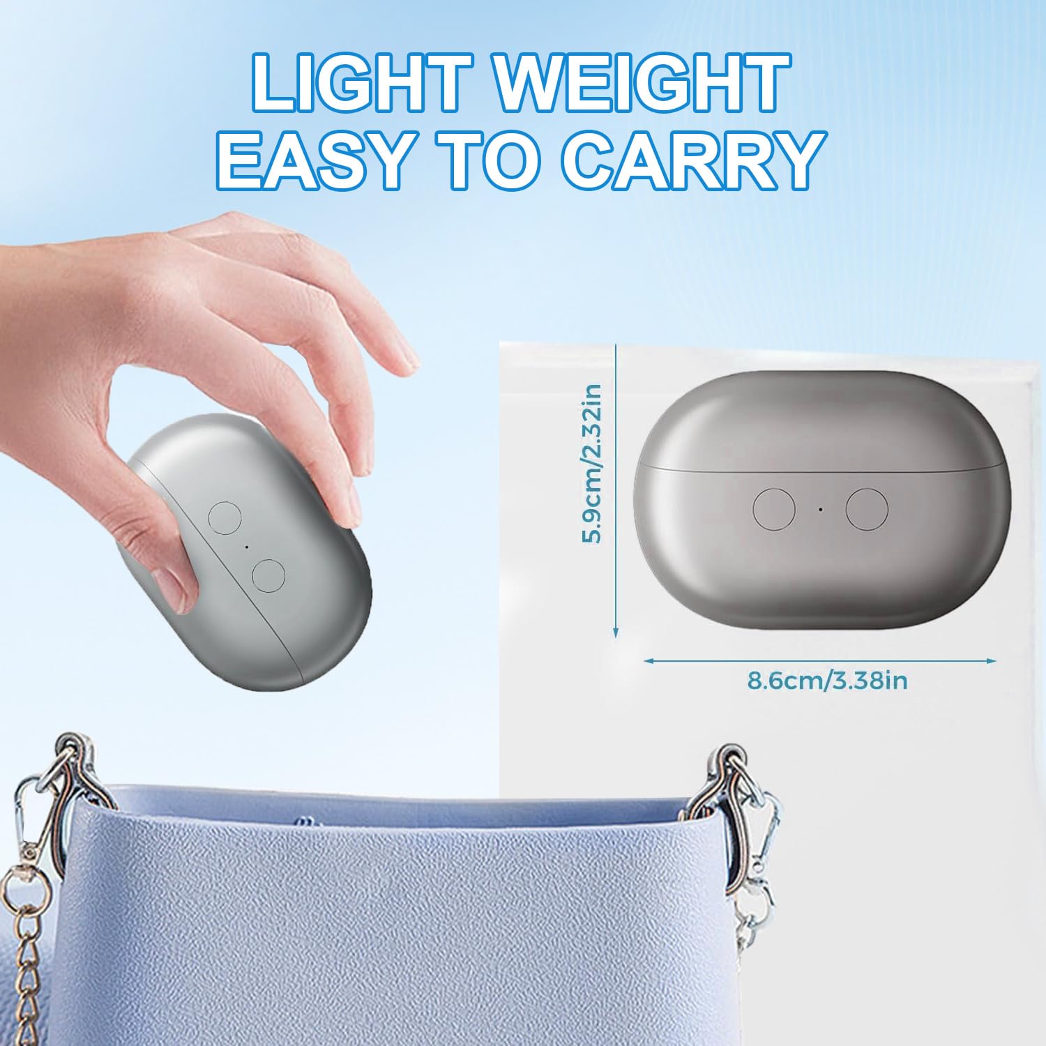 witpiny USB-C recharge port view highlighting fast, portable power