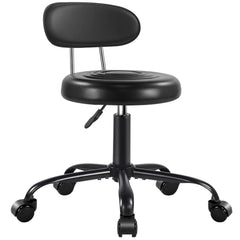 WKWKER front view of rolling stool showing compact design and mobility