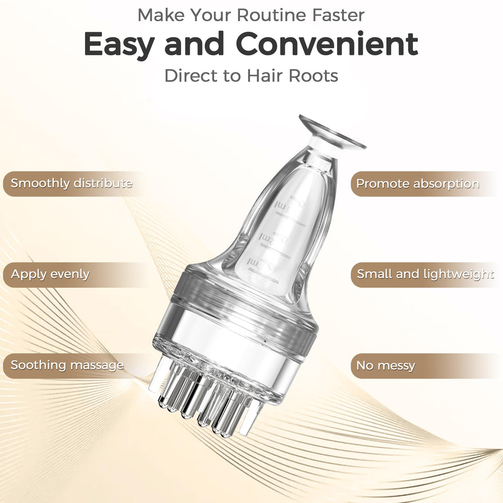 WL-YBOPRO applying serum directly to scalp for clean application