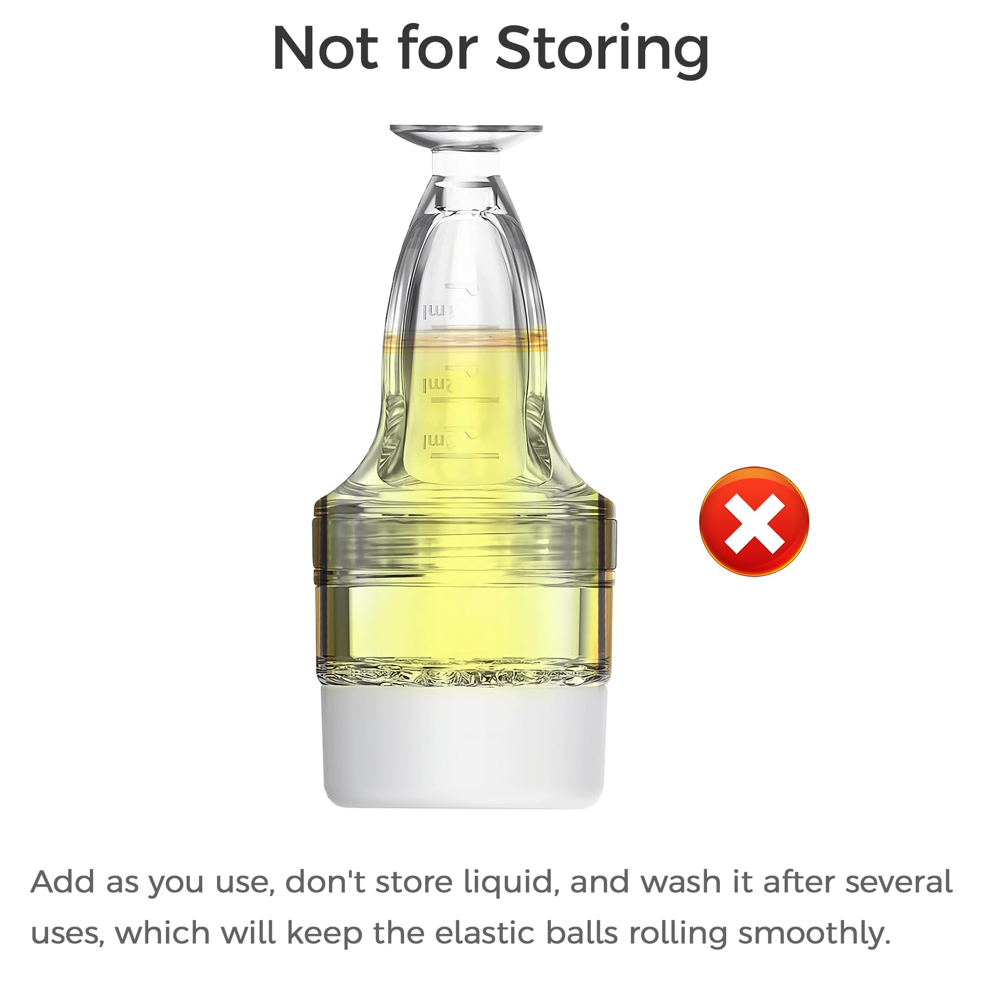 WL-YBOPRO clear bottle filled to monitor remaining serum