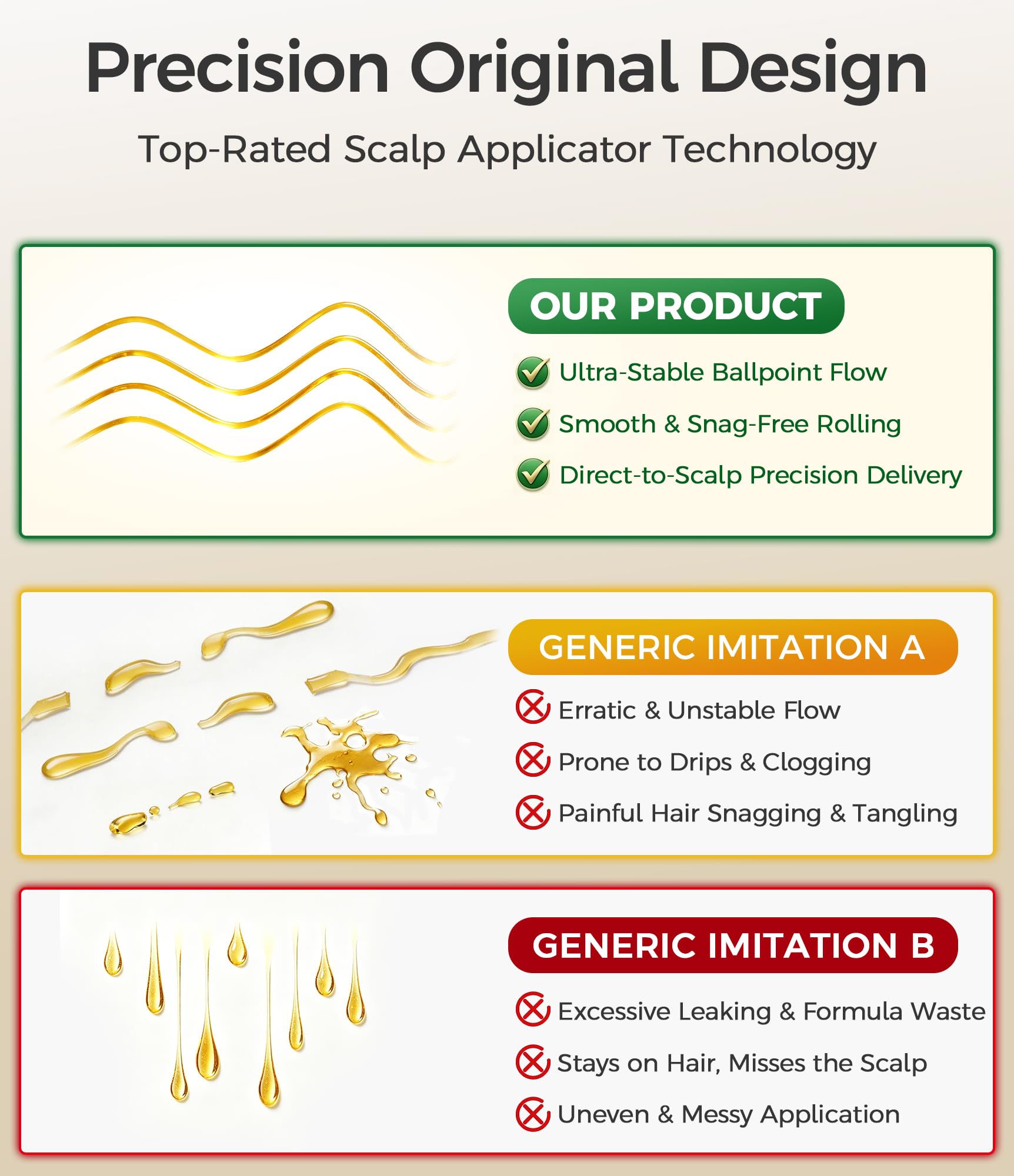 WL-YBOPRO close-up of rolling comb tip for precise root delivery