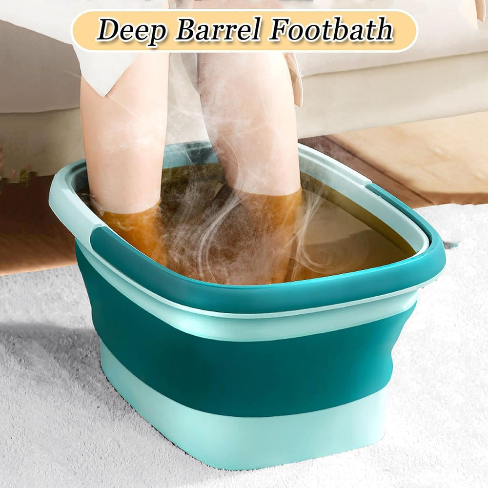 WMHYLYH foot spa folded flat for compact storage and travel convenience