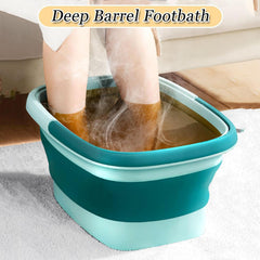 WMHYLYH foot spa folded flat for compact storage and travel convenience