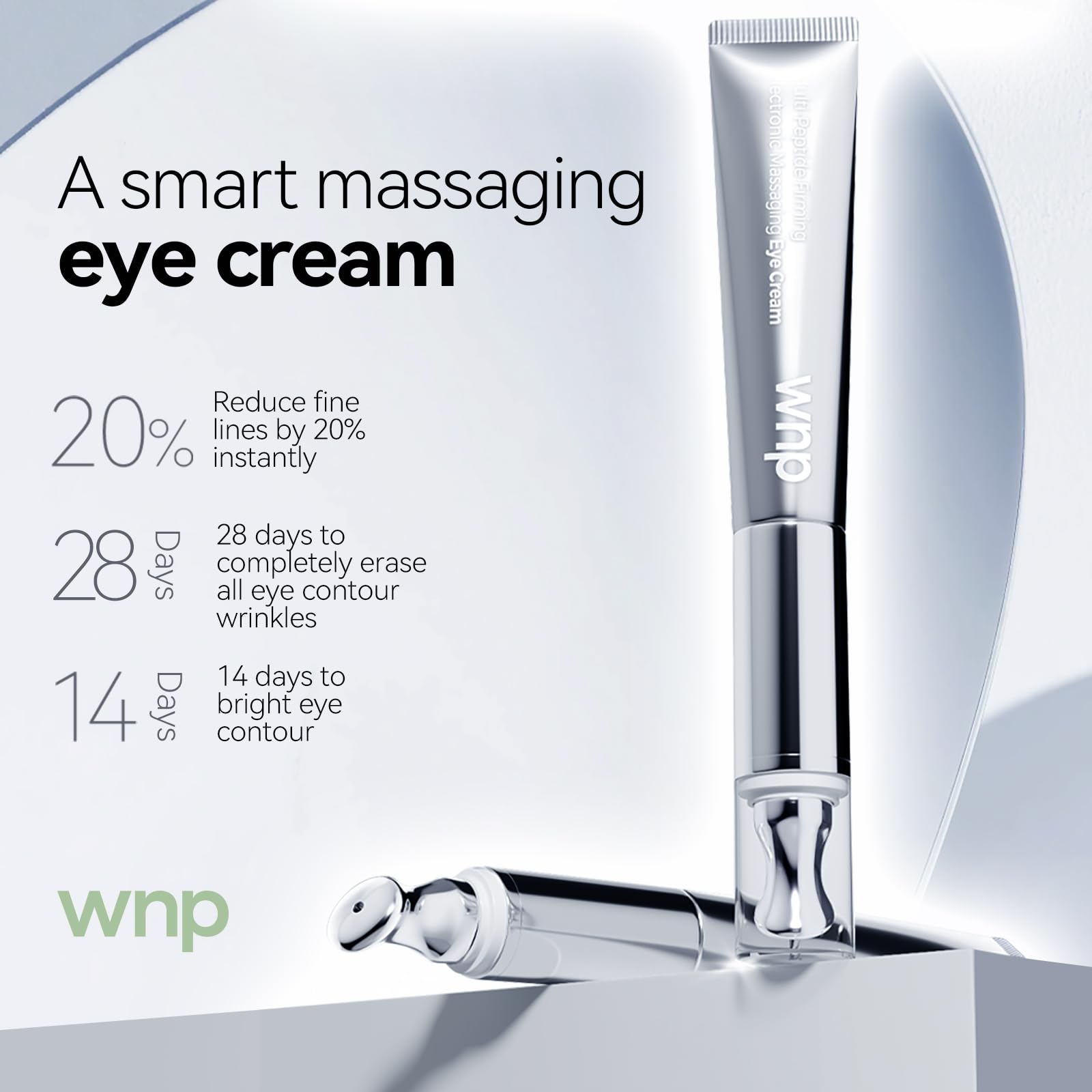 WNP cream texture swipe showing lightweight, fast-absorbing finish