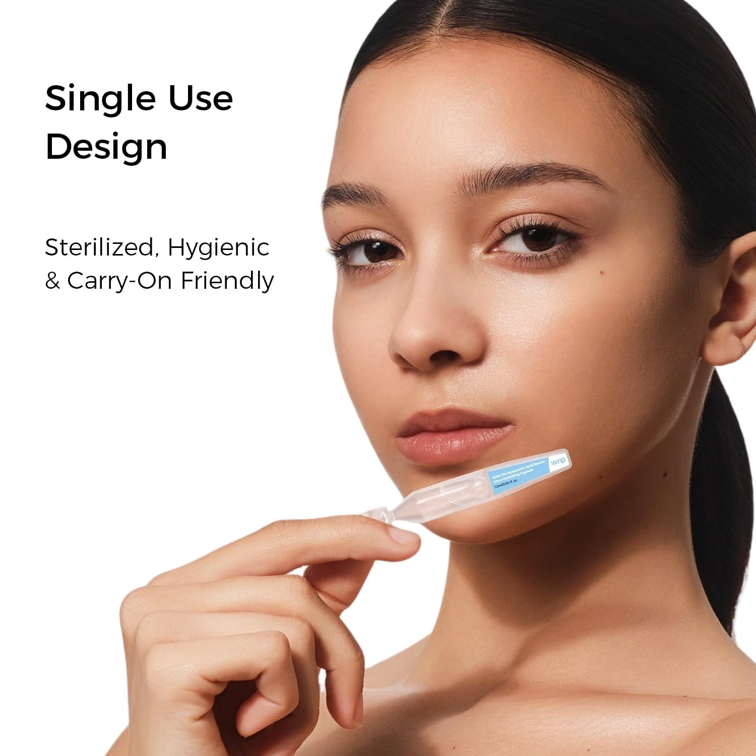 WNP ingredient label closeup highlighting hyaluronic acid focus and safety