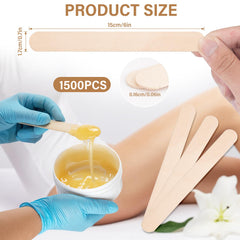 WoBiogHo stick applying wax on leg demonstrating even coverage and control