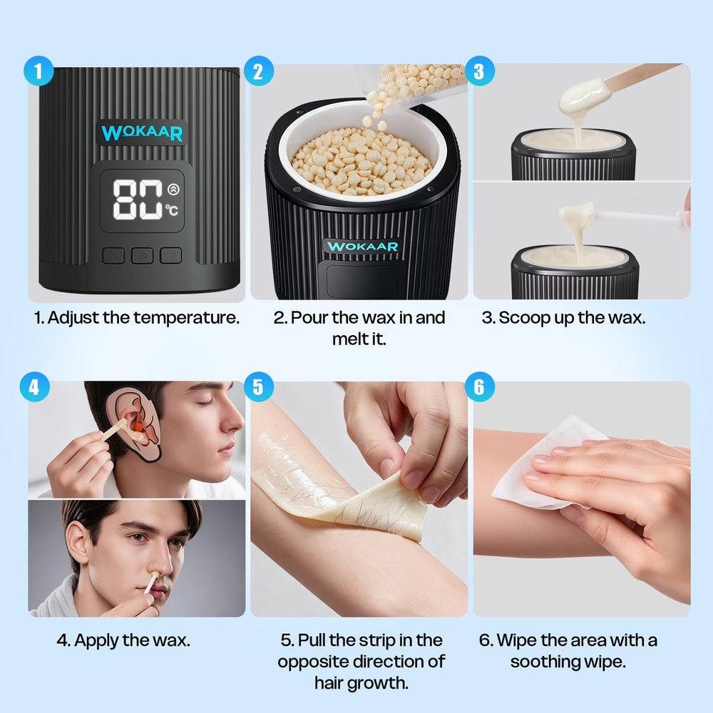 Wokaar post-wax soothing wipe calming skin after treatment
