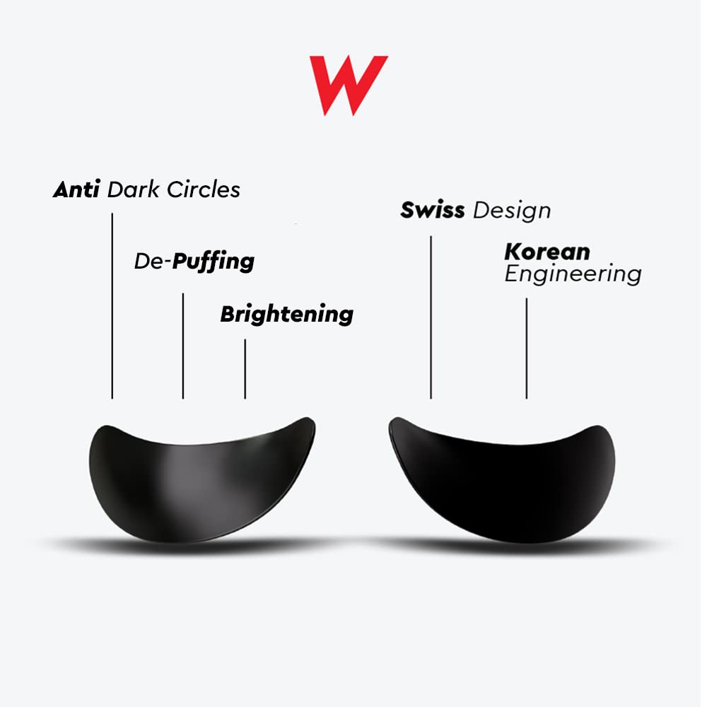 Person applying The Wolf Project patch during morning routine for brighter eyes