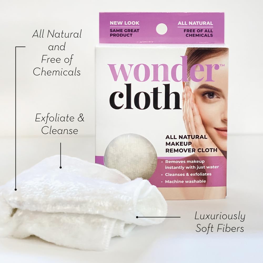 Hand using Wonder cloth to remove eye makeup, demonstrating ease