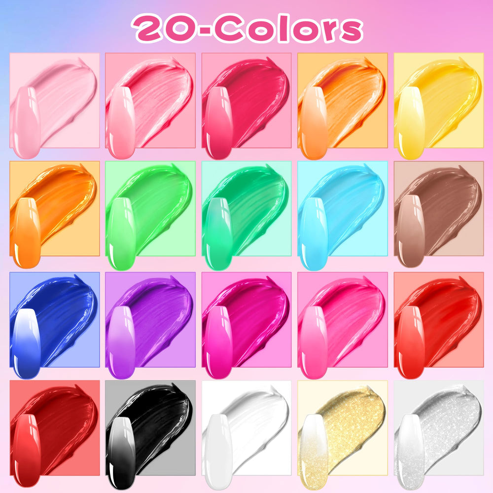 Woobena color swatches arranged to show gradient options and creative mixability