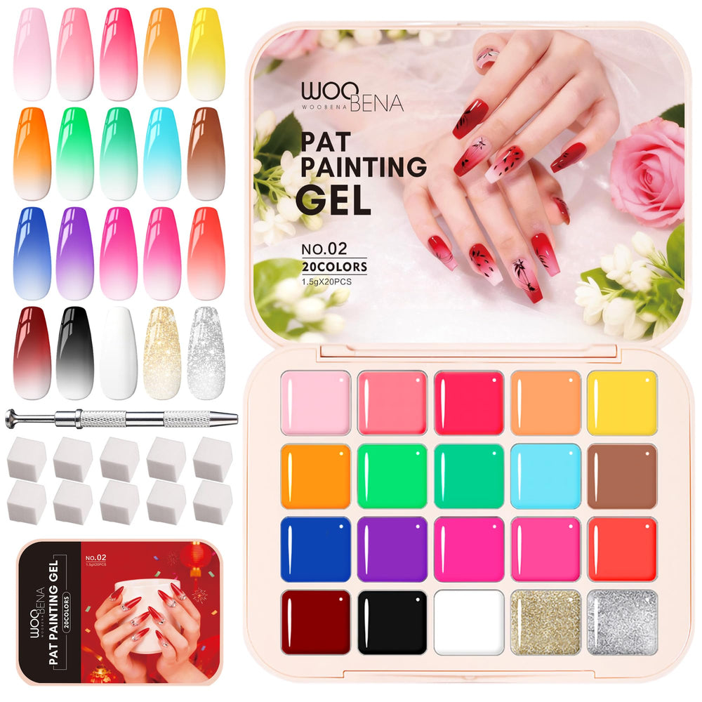 Woobena scale comparison with hand displaying kit size and salon-ready coverage