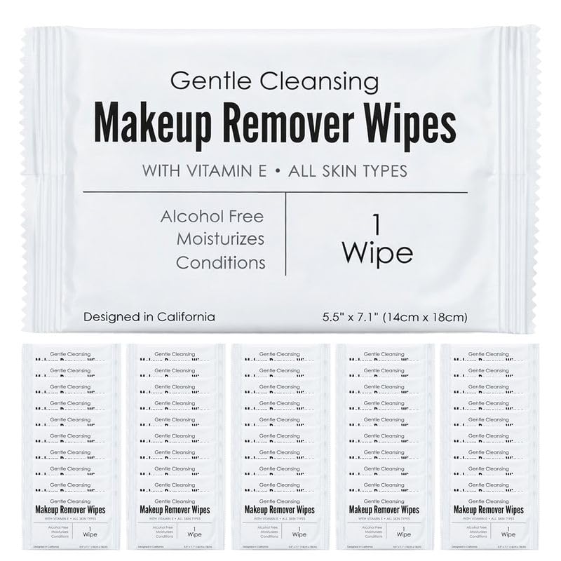 World Amenities wipes arranged in a hotel room welcome tray for guest convenience