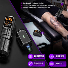 Wormhole Arachne machine side profile highlighting sleek body and reduced hand fatigue