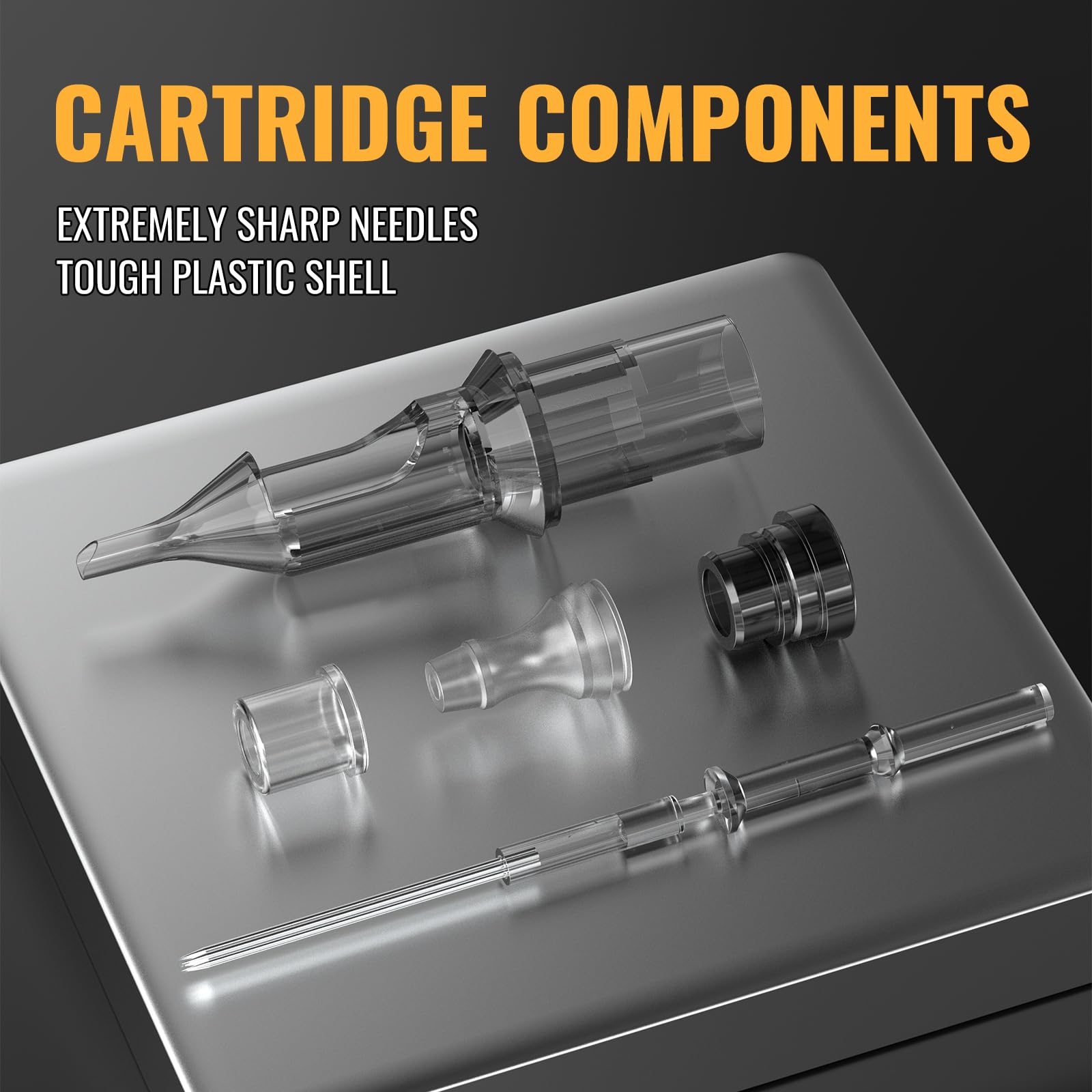 Wormhole Tattoo arranged cartridges showing mixed sizes for versatility
