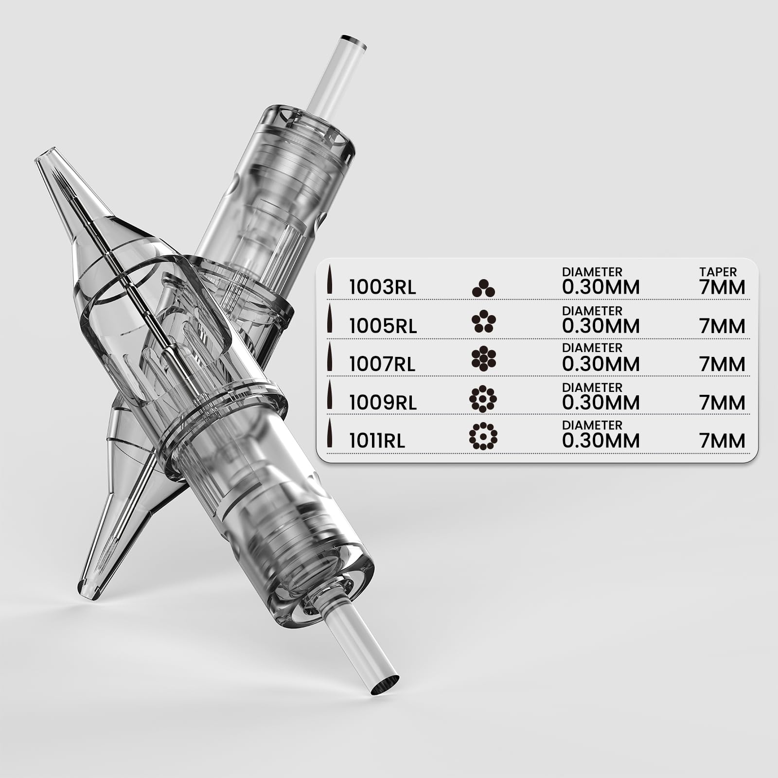 Wormhole Tattoo translucent grey tube highlighting needle visibility advantage