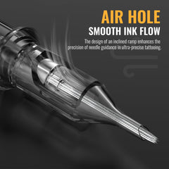 Wormhole Tattoo light-grey tube detail showing improved ink visibility