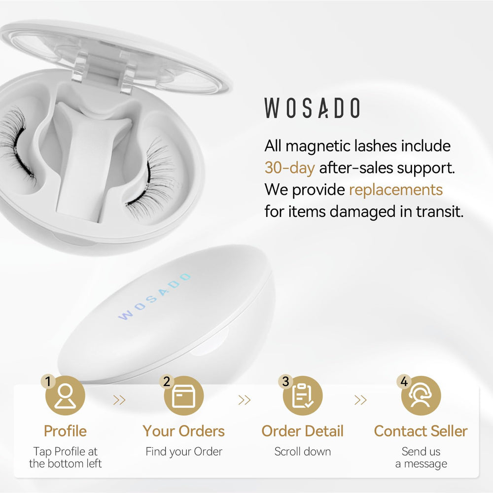WOSADO close-up of lash fibers highlighting soft texture