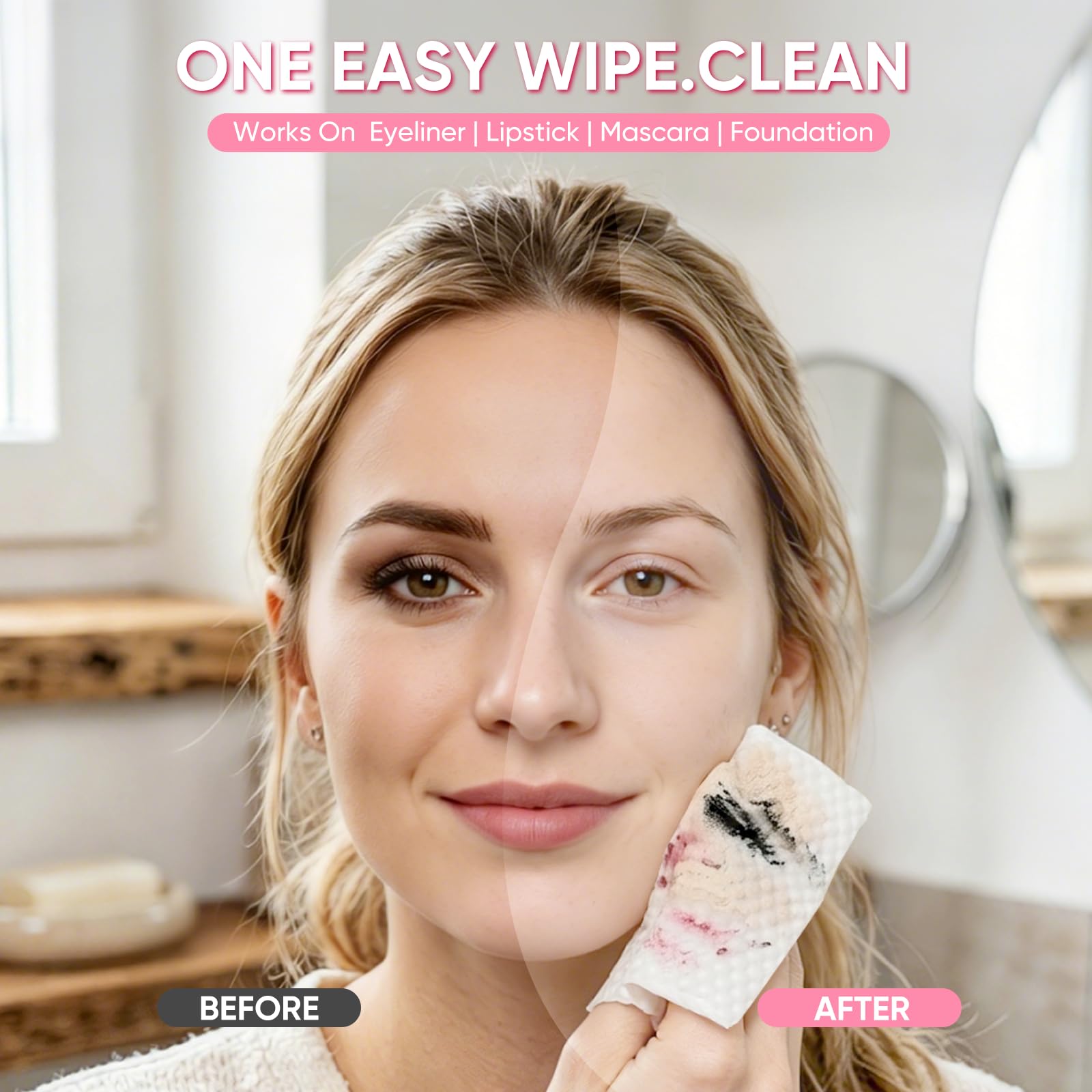 WOUSEDO individually wrapped wipe emphasizing hygiene and portability
