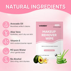WOUSEDO single individually wrapped wipe packet highlighting hygiene and portability