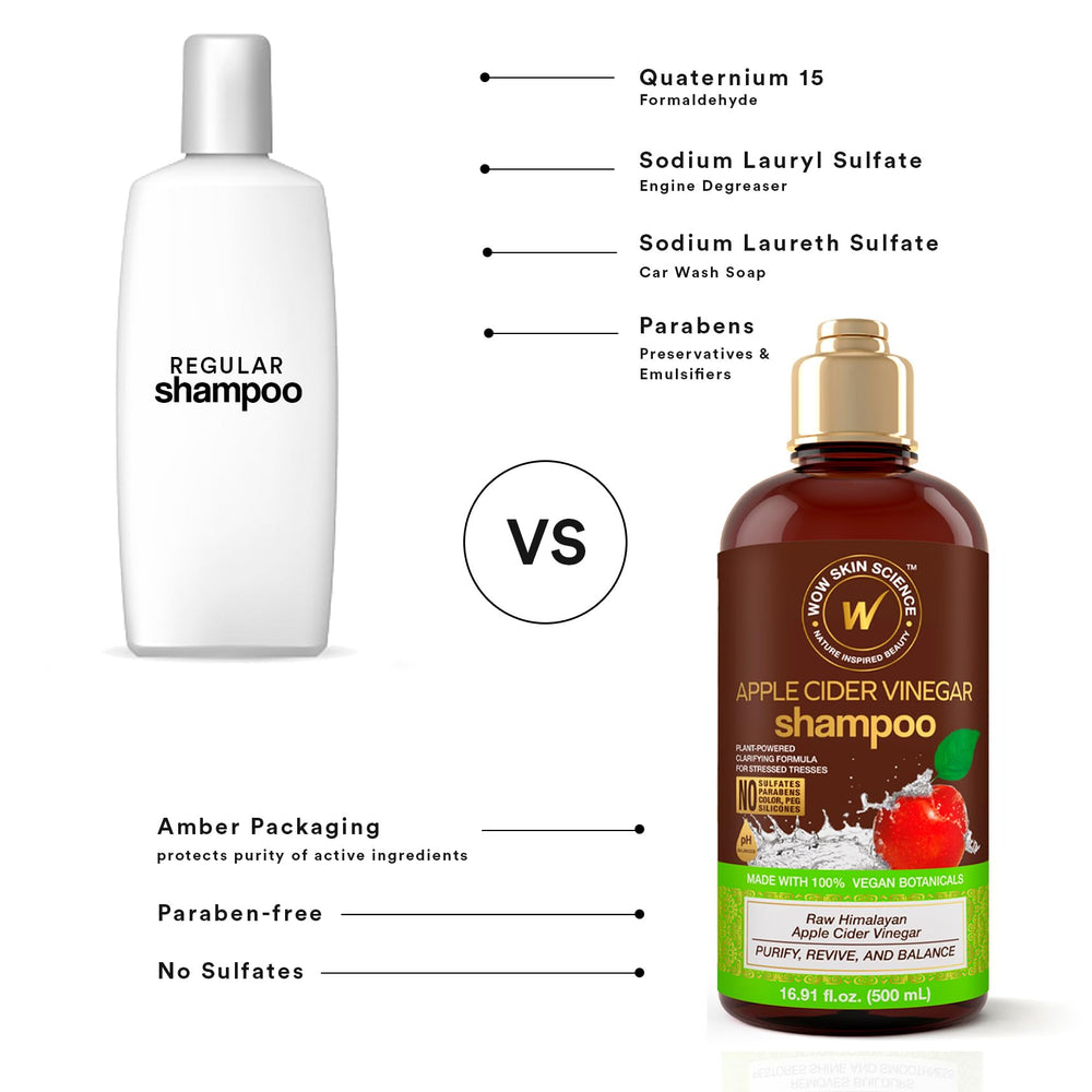 WOW Skin Science after-wash hair looking smoother and fuller in texture
