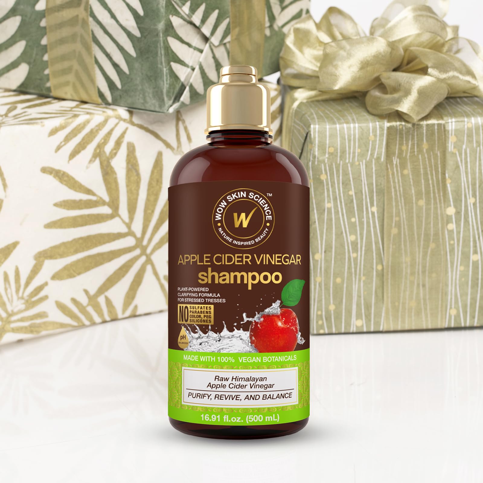 WOW Skin Science shampoo in-shower application demonstrating scalp massage