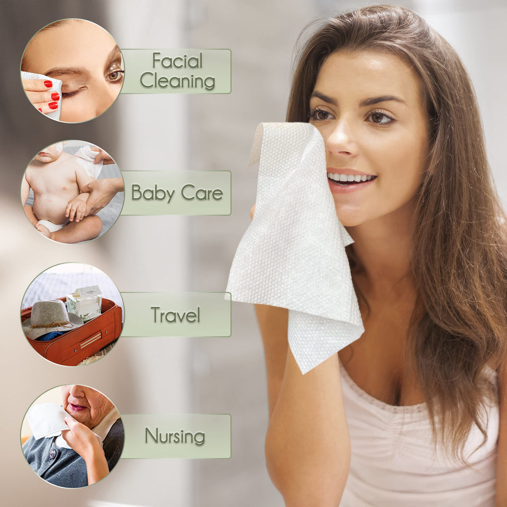 WOWOTEX used for baby care showing gentle, irritation-free wipe