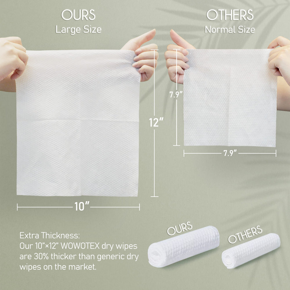 WOWOTEX close-up texture showing soft viscose fibers and absorbency