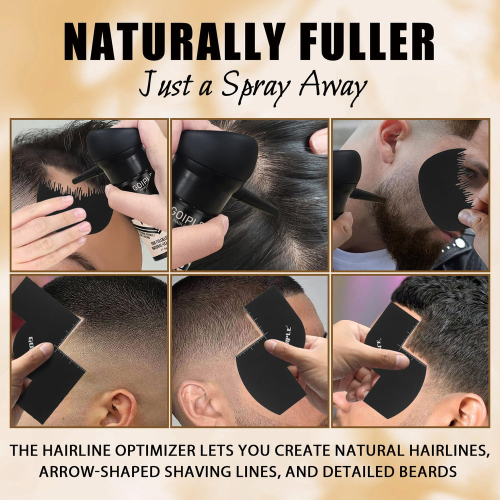 WOZUTUNT before and after top view showing fuller crown and improved hair density