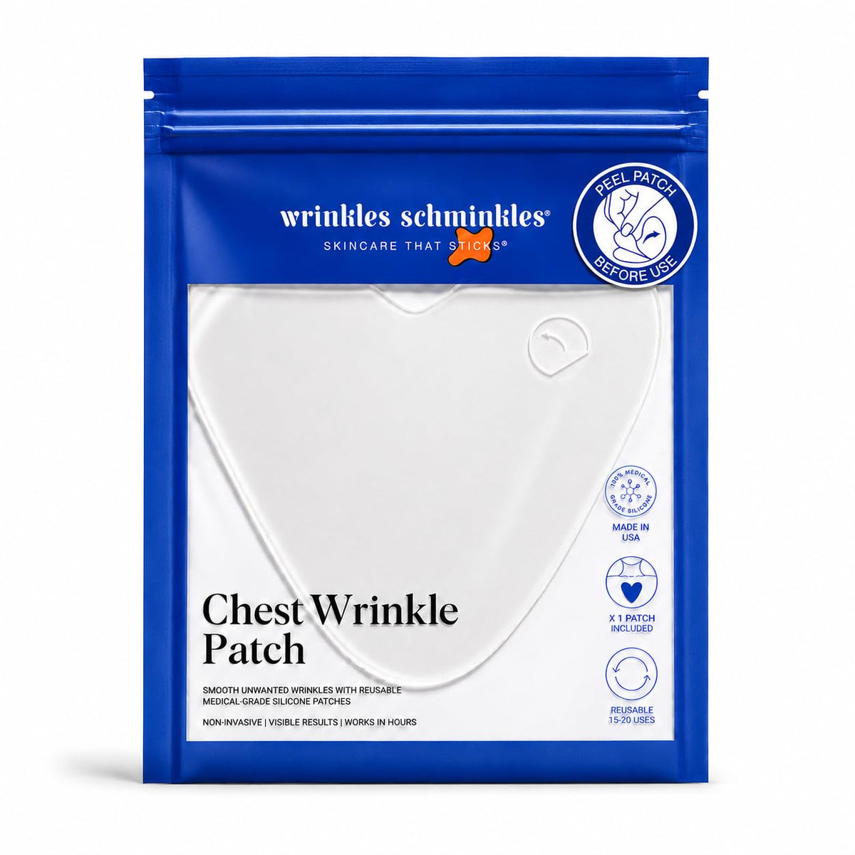 Wrinkles Schminkles front packaging showing product benefit and single pack