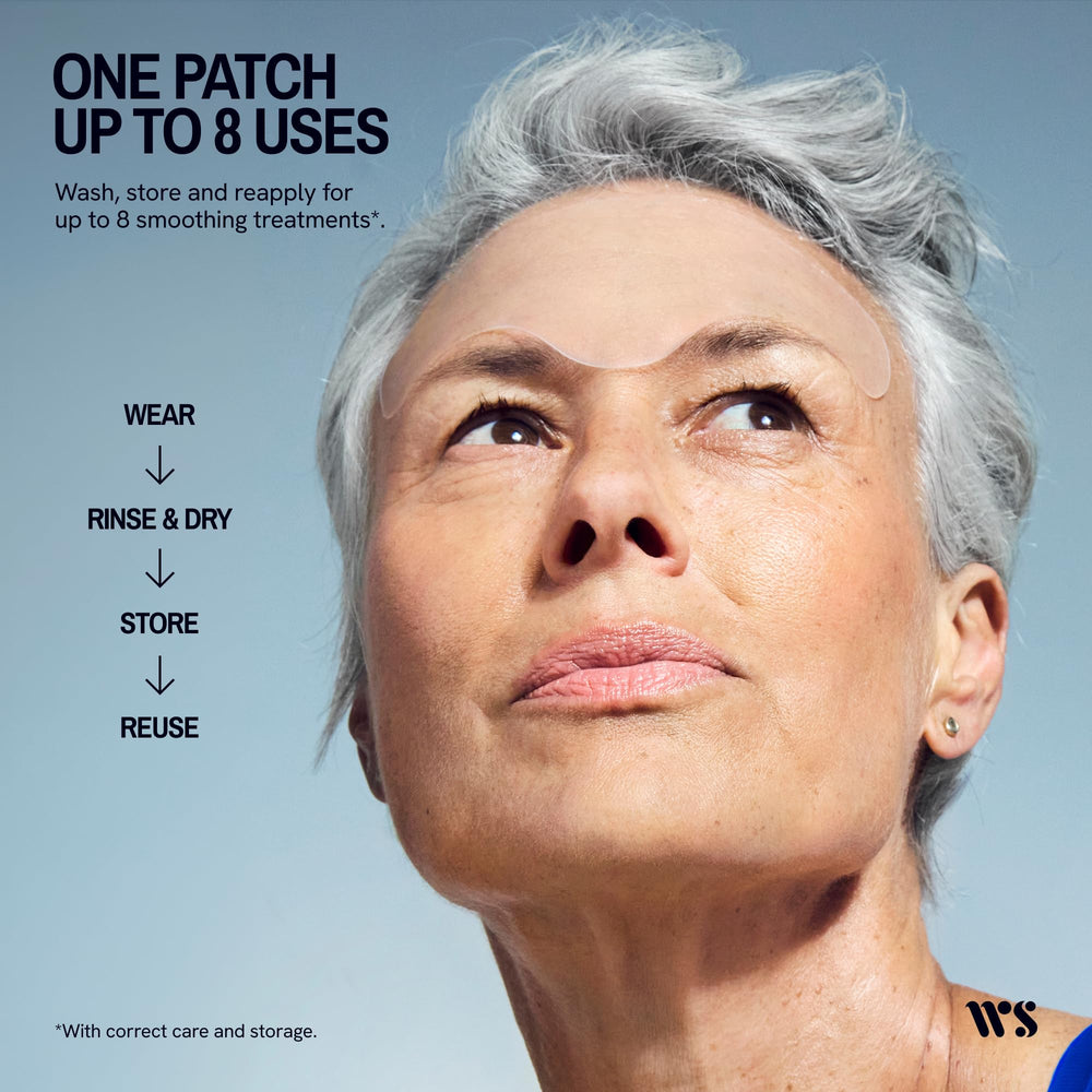 Wrinkles Schminkles step-by-step application showing clean skin and placement