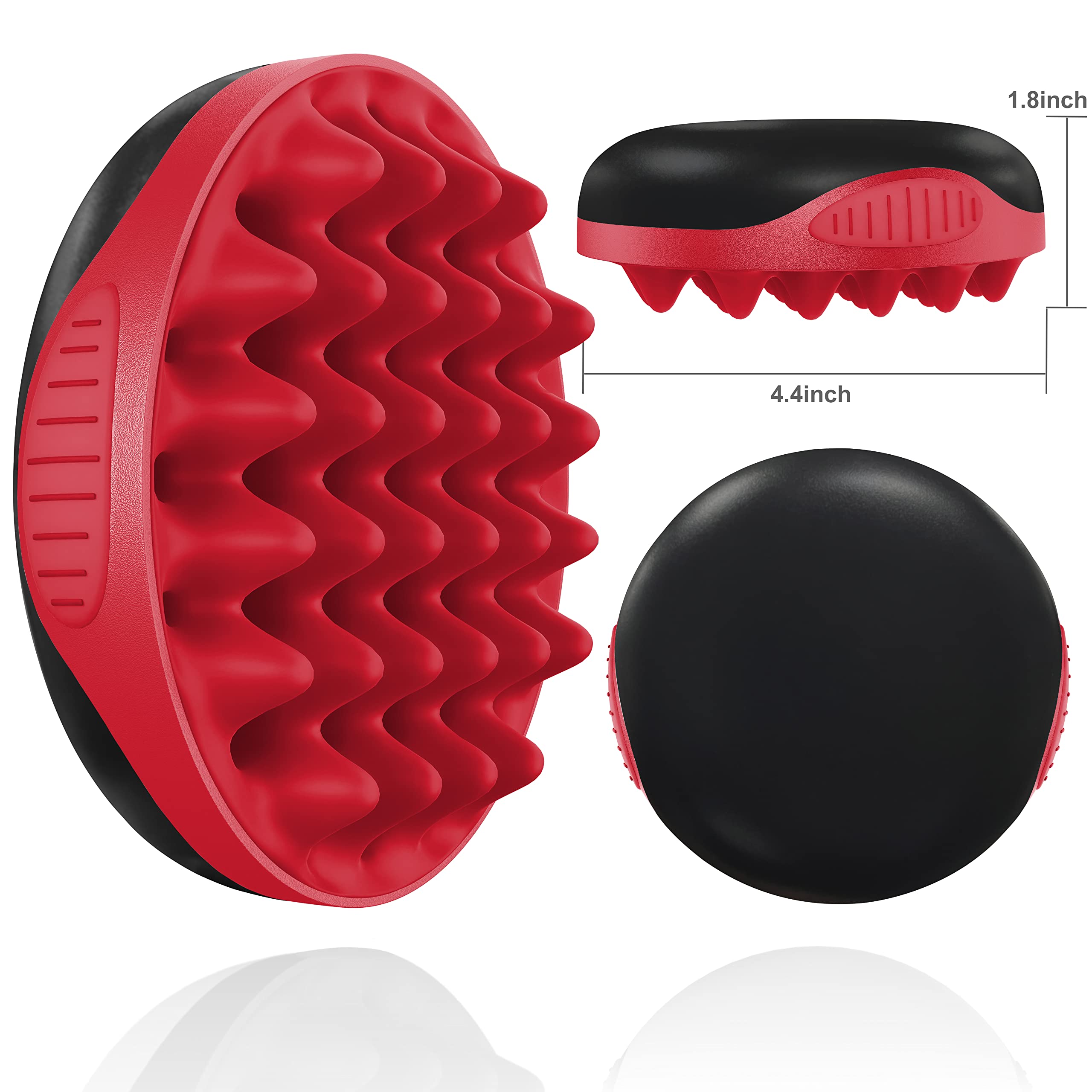 WTTORDE non-slip grip view displaying anti-slip strips for secure handling while styling
