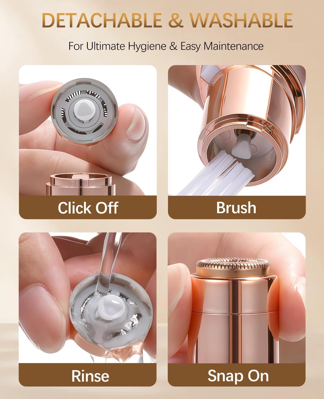 Wudajie cleaning brush and accessories keeping device hygienic and efficient
