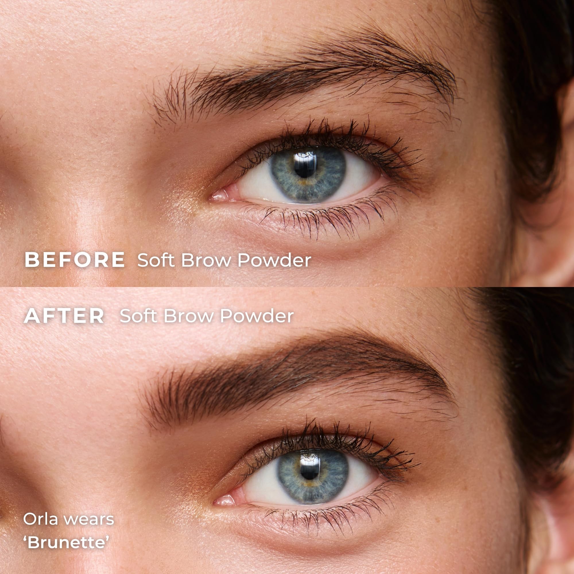 WUNDERBROW open compact with dual-ended brush highlighting easy application benefit