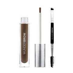 WUNDERBROW front tube showing shade deep black brown, precise long-lasting tint benefit