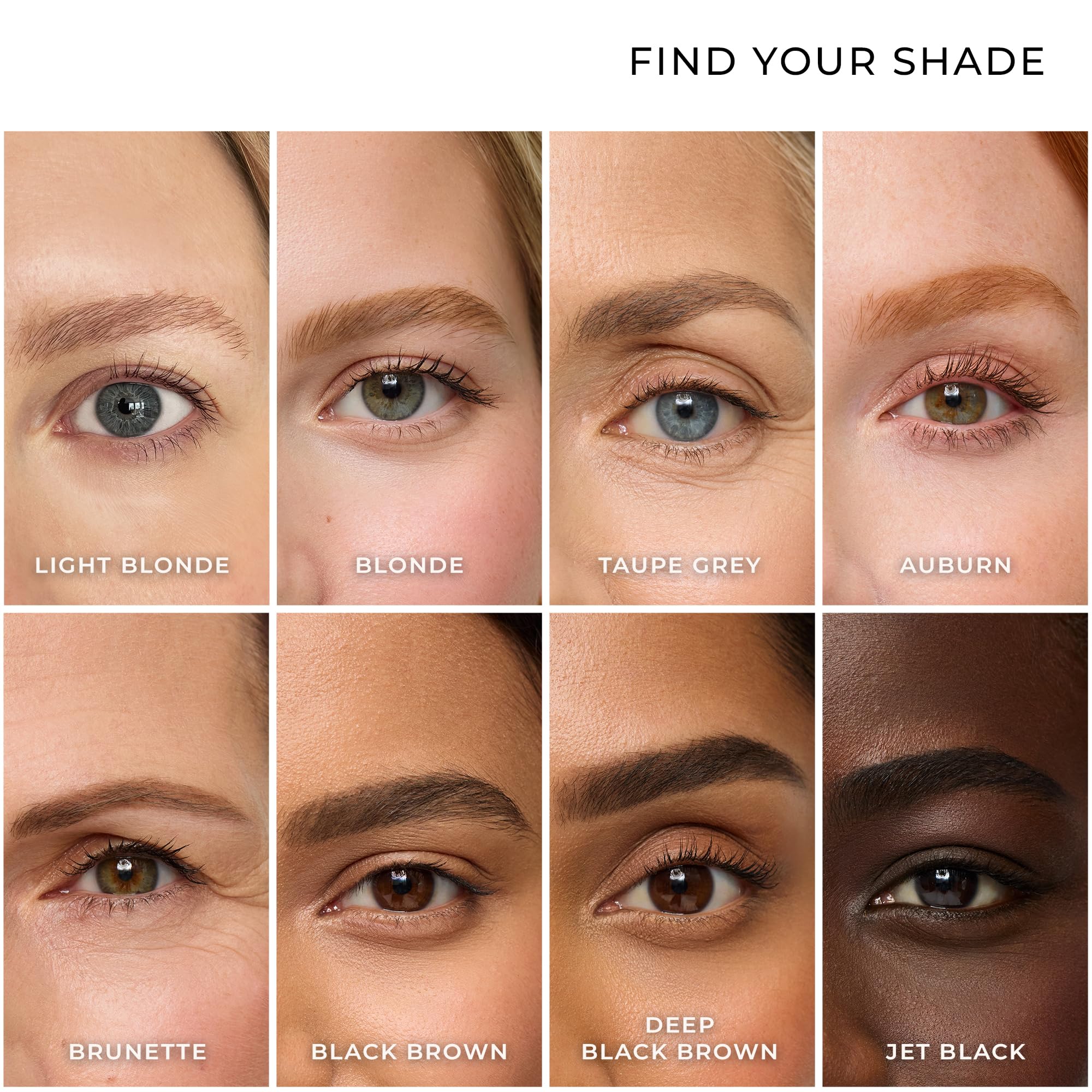 WUNDERBROW tube beside hand to show compact travel-friendly size