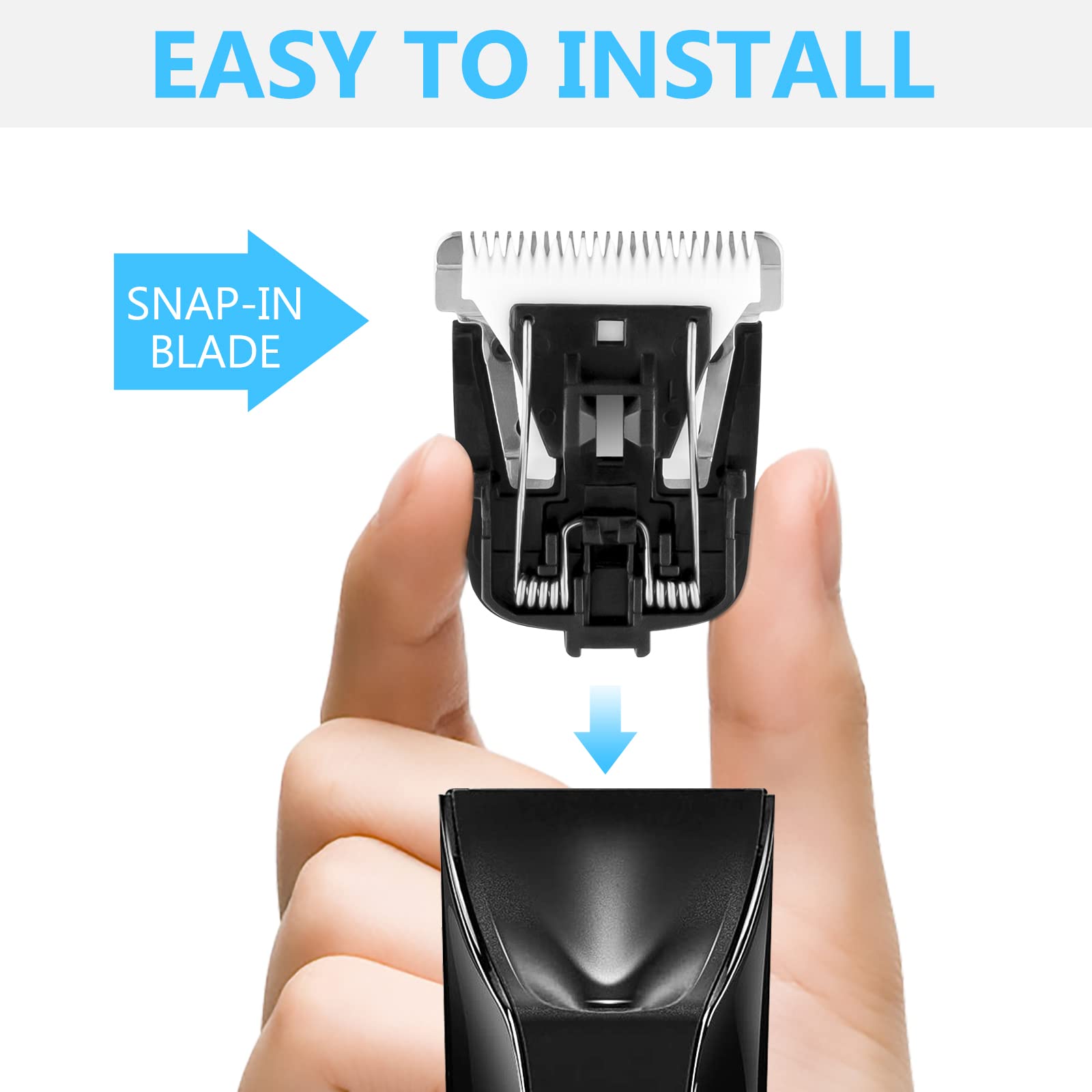Wusuker close-up of blade teeth highlighting precise cut quality