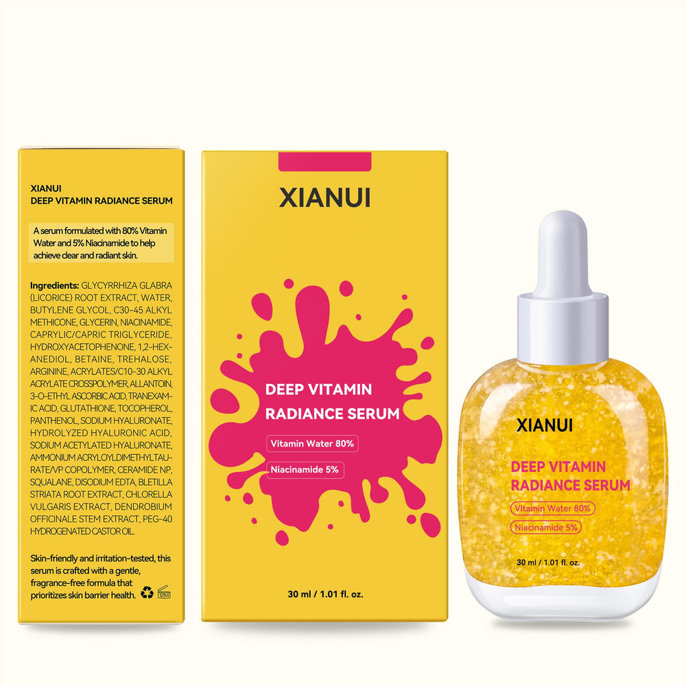 XIANUI close-up of skin with silky finish, highlights plumping and smoothness