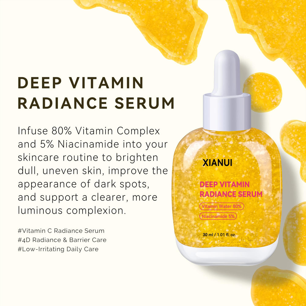 XIANUI pipette dispensing serum, shows lightweight texture and quick absorption