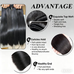 XIANYUN close-up of hair texture highlighting silkiness and natural luster for blending