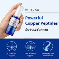 XILRVON spray nozzle close-up displaying easy, precise scalp application